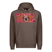 Coffee easter heifer with bunny ears and glasses license plate Premium Hoodie - Artiststas