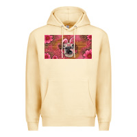 Pina Colada easter heifer with bunny ears and glasses license plate Premium Hoodie - Artiststas