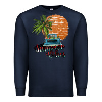 Navy summer vibes Premium Sweatshirt - SublimationCraftShop