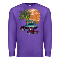 Purple summer vibes Premium Sweatshirt - SublimationCraftShop