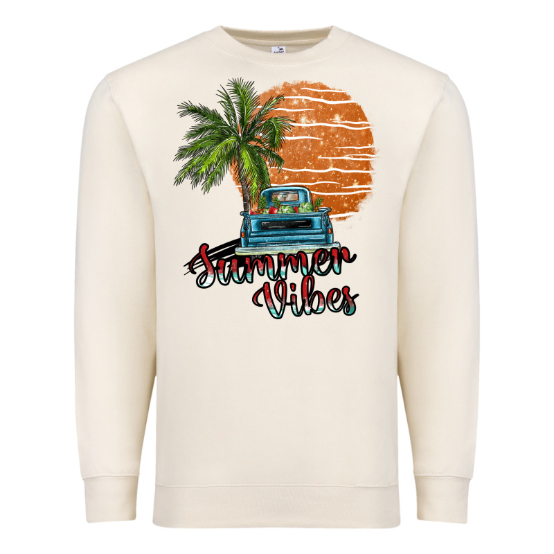 Summer Vibes Premium Sweatshirt by SublimationCraftShop | Teevron