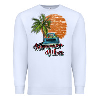 White summer vibes Premium Sweatshirt - SublimationCraftShop