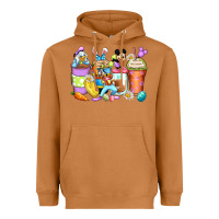 Meerkat easter cartoon characters coffee cups Heavyweight Hoodie - Zillion Design Studio