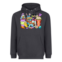 Smoke easter cartoon characters coffee cups Heavyweight Hoodie - Zillion Design Studio
