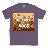 Lavender life is better with dogs Classic Tee - MaliasSmallBusiness