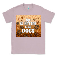 Lilac life is better with dogs Classic Tee - MaliasSmallBusiness