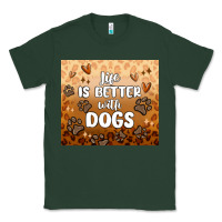Sports Green life is better with dogs Classic Tee - MaliasSmallBusiness