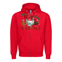 Red what a damn cluckin' fluster fluck chickens christ Zipper Hoodie - MaliasSmallBusiness