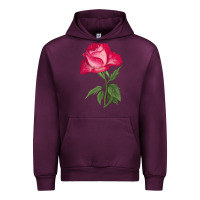 Mauve Wine Love At First Sight Rose Urban Hoodie - LillyAllenDesigns