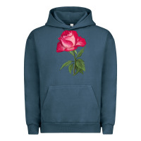 Pigment Midnight Navy Love At First Sight Rose Urban Hoodie - LillyAllenDesigns