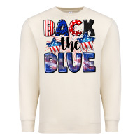 Back The Blue 4th Of July Premium Sweatshirt | Teevron