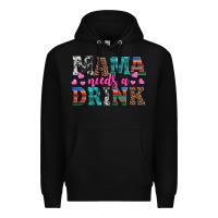 Black western mama needs a drink Premium Hoodie - Artiststas