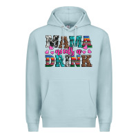 Blue Mist western mama needs a drink Premium Hoodie - Artiststas