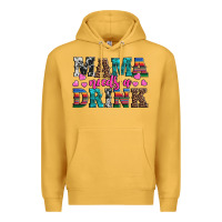 Mustard western mama needs a drink Premium Hoodie - Artiststas