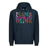 Navy western mama needs a drink Premium Hoodie - Artiststas