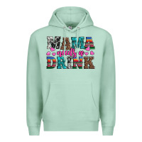 Seafoam western mama needs a drink Premium Hoodie - Artiststas