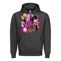 Charcoal Heather dance vibes Zipper Hoodie - MaliasSmallBusiness