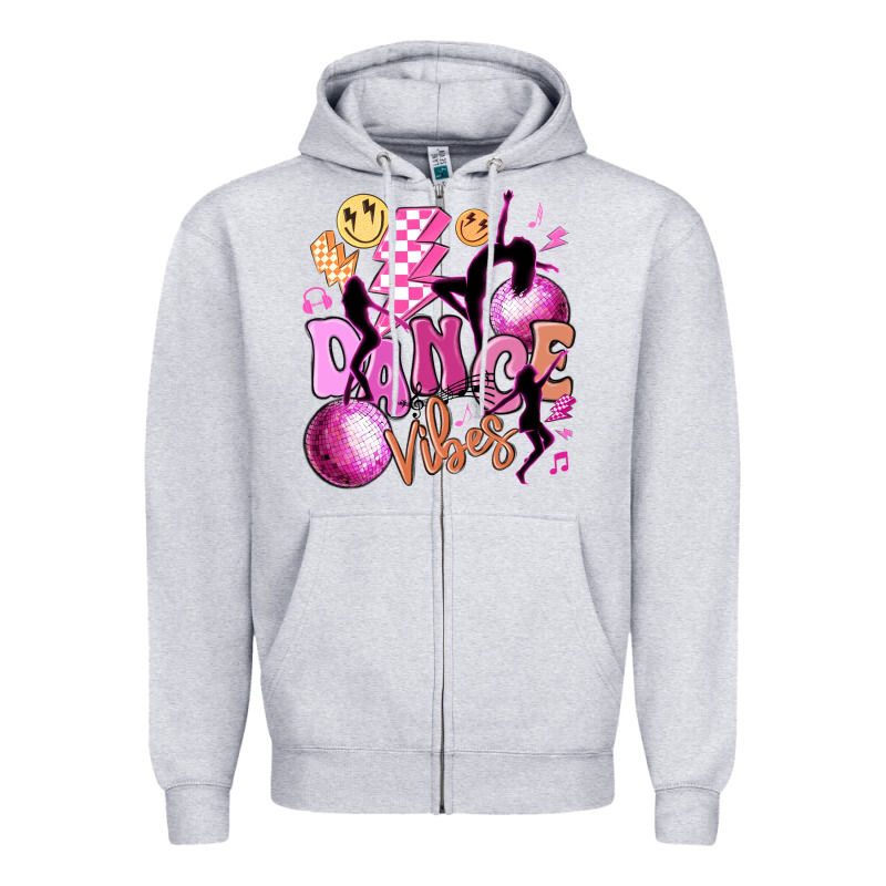 Dance Vibes Zipper Hoodie by MaliasSmallBusiness | Teevron