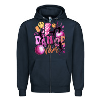 Navy dance vibes Zipper Hoodie - MaliasSmallBusiness