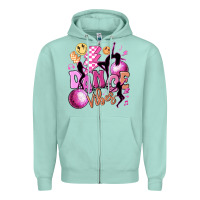 Seafoam dance vibes Zipper Hoodie - MaliasSmallBusiness