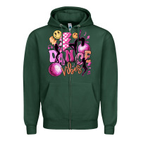 Sports Green dance vibes Zipper Hoodie - MaliasSmallBusiness