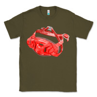 Army Green Chin Guard Fa Element Classic Tee - FaDigitalArtStudio