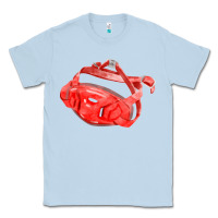 Dusty Blue Chin Guard Fa Element Classic Tee - FaDigitalArtStudio