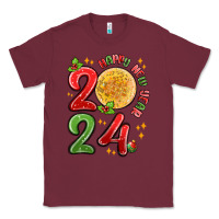 Burgundy happy new year 2024 Classic Tee - MaliasSmallBusiness