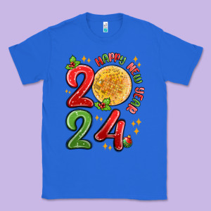 Happy New Year 2024 Classic Tee Designed By Maliassmallbusiness