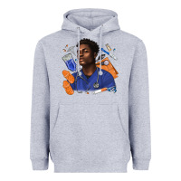 Heather Grey afro man nurse Heavyweight Hoodie - texasbilliewilder
