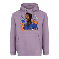 Lavender afro man nurse Heavyweight Hoodie - texasbilliewilder
