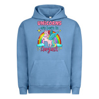 Pigment Pebble Blue unicorns are born in august Urban Hoodie - Jasminsmagicworld