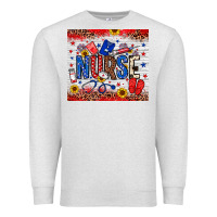 Oatmeal Heather American Nurse 20oz tumbler Premium Sweatshirt - Neo Western