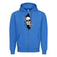 True Royal skull in the wall file Zipper Hoodie - MaliasSmallBusiness
