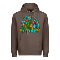 Coffee western cactus and sunflower mama rainbow Premium Hoodie - Artiststas