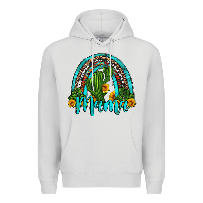 Western Cactus And Sunflower Mama Rainbow Premium Hoodie by Artiststas | Teevron