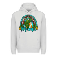 Dove Grey western cactus and sunflower mama rainbow Premium Hoodie - Artiststas
