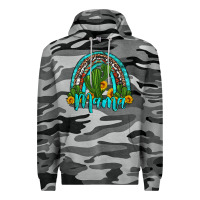 Slate Camo western cactus and sunflower mama rainbow Premium Hoodie - Artiststas