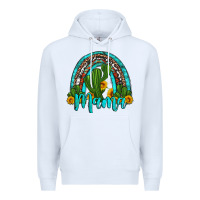 White western cactus and sunflower mama rainbow Premium Hoodie - Artiststas