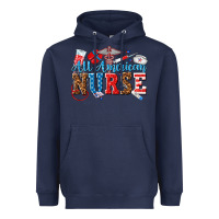 Navy all american nurse Heavyweight Hoodie - texasbilliewilder