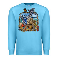Ocean Blue summer Premium Sweatshirt - SublimationCraftShop