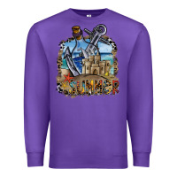 Purple summer Premium Sweatshirt - SublimationCraftShop