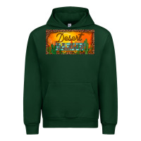 Forest Green western desert darlin sunset cactus leopard serape   license plate tem Urban Hoodie - BarkalooDesign