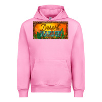 Fuchsia Pink western desert darlin sunset cactus leopard serape   license plate tem Urban Hoodie - BarkalooDesign