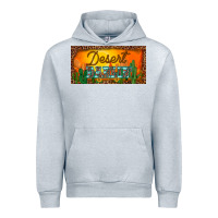 Western Desert Darlin Sunset Cactus Leopard Serape   License Plate Tem Urban Hoodie | Teevron
