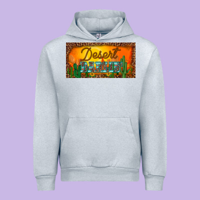 Western Desert Darlin Sunset Cactus Leopard Serape   License Plate Tem Urban Hoodie Designed By Barkaloodesign