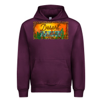 Mauve Wine western desert darlin sunset cactus leopard serape   license plate tem Urban Hoodie - BarkalooDesign