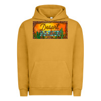 Pigment Peanut Butter western desert darlin sunset cactus leopard serape   license plate tem Urban Hoodie - BarkalooDesign