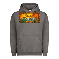 Pigment Tornado western desert darlin sunset cactus leopard serape   license plate tem Urban Hoodie - BarkalooDesign
