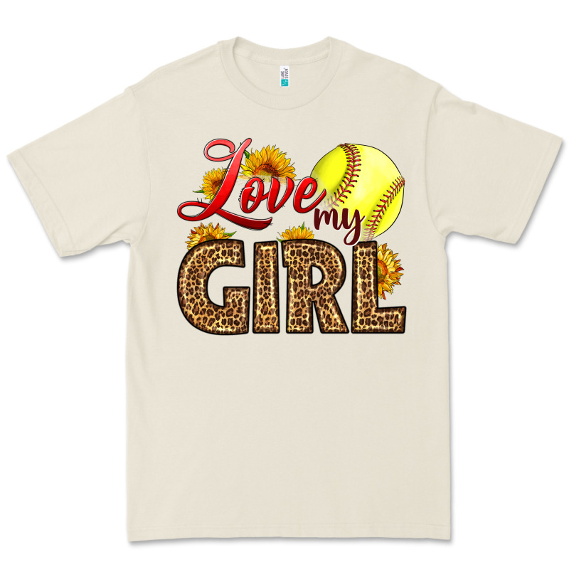 Love My Girl Softball Premium Tee by LillyAllenDesigns | Teevron